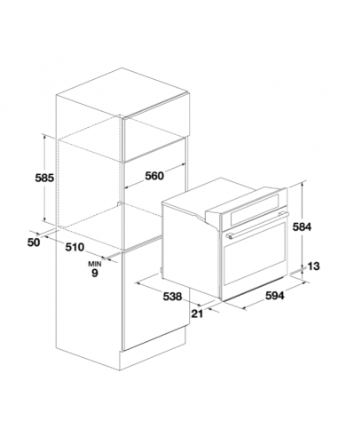 Piekarnik Fulgor Milano FCO 6215 TEM BK