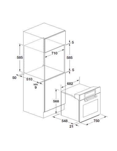 Piekarnik Fulgor Milano FCLO 7515 TEM BK