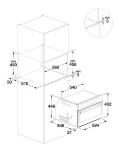 Piekarnik parowy Fulgor Milano FUSO 4505 MT MBK 2