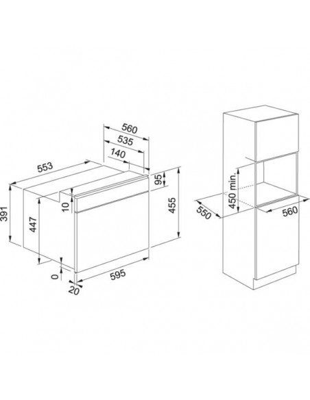 Piekarnik Franke FMA 45 MW XS Czarne szkło/Stal sz