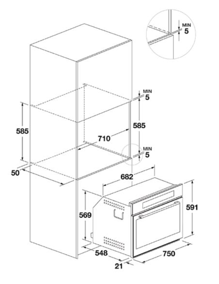 Piekarnik Fulgor Milano FCO 7515 TEM X