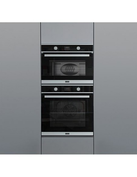 Piekarnik Franke FSM 45 MW XS Czarne szkło/Stal sz