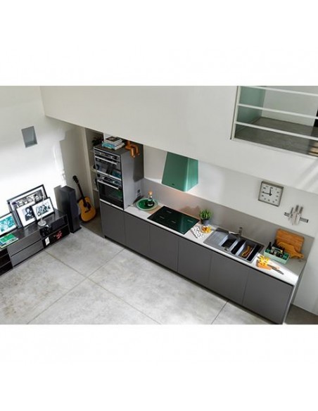 Piekarnik Franke FSM 45 MW XS Czarne szkło/Stal sz