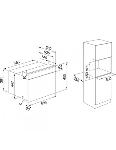 Piekarnik Franke FSM 45 MW XS Czarne szkło/Stal sz
