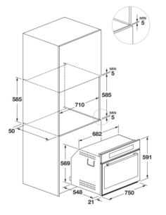 Piekarnik Fulgor Milano FCO 7515 TEM BK 2