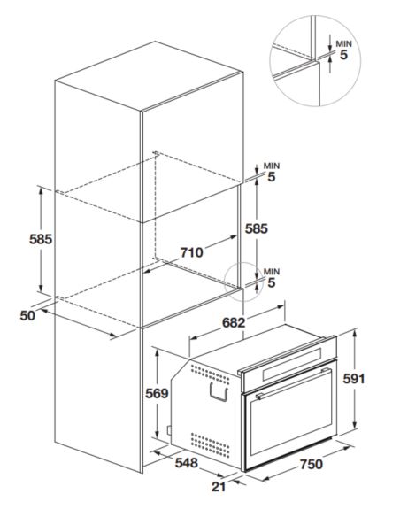 Piekarnik Fulgor Milano FCO 7515 TEM BK