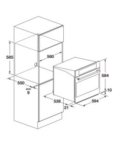 Piekarnik Fulgor Milano FCPO 6215 P TEM BK 2