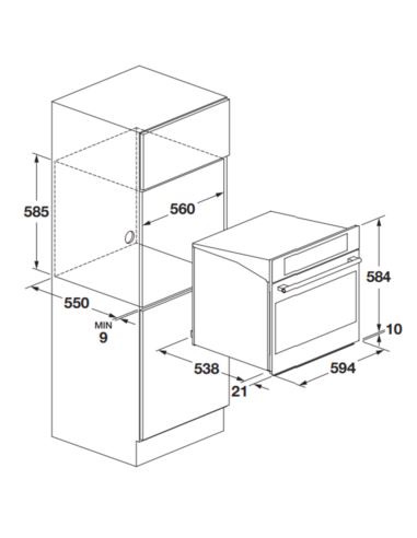 Piekarnik Fulgor Milano FCO 6214 P TEM WH