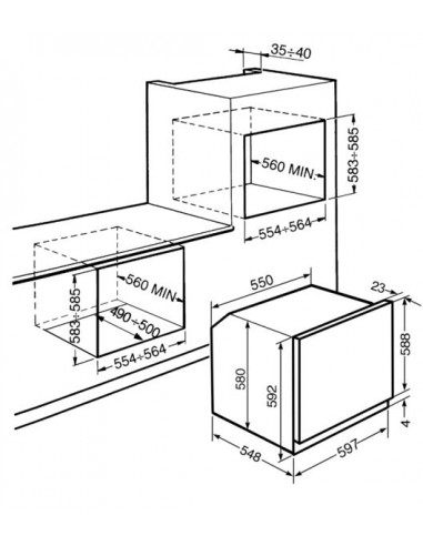 Piekarnik Smeg SF6104TPS