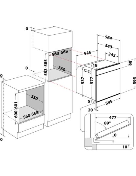 Piekarnik Whirlpool W7OS44S1PBL
